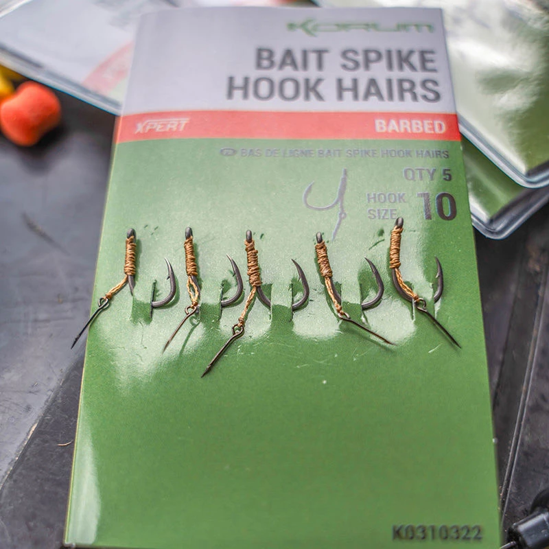 Korum Bait Spike Hook Hairs Barbed